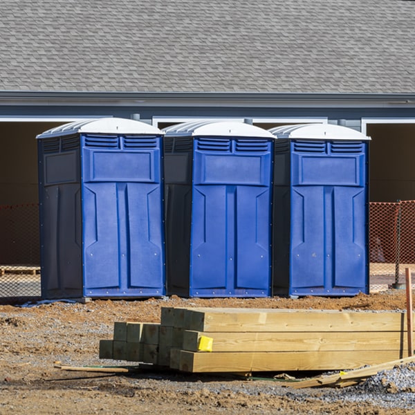 can i customize the exterior of the porta potties with my event logo or branding in Pinola